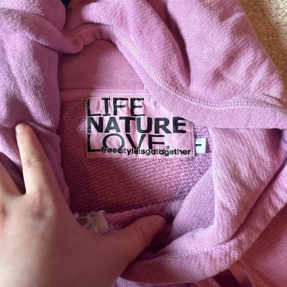 Purple Freecity zip up hoodie - Picture 3 of 3